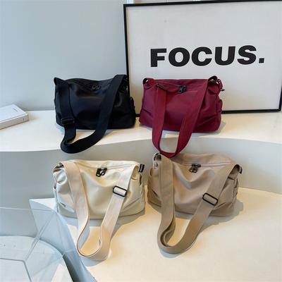 Nouvelle tendance printemps et été sac à bandoulière pour femme à la mode et simple sac fourre-tout sac en toile grande capacité grand sac