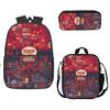 Stranger Things Schoolbag, Pencil Bag, Meal Bag To Map Z Three-Piece Large-Capacity Backpack Colorful