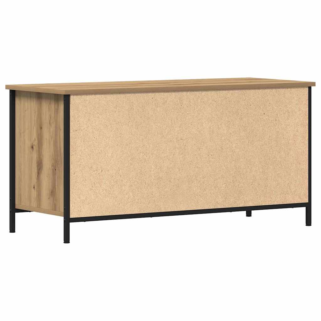 TV Cabinet Artisan Oak Finish 100 x 40 x 50 cm Engineered Wood