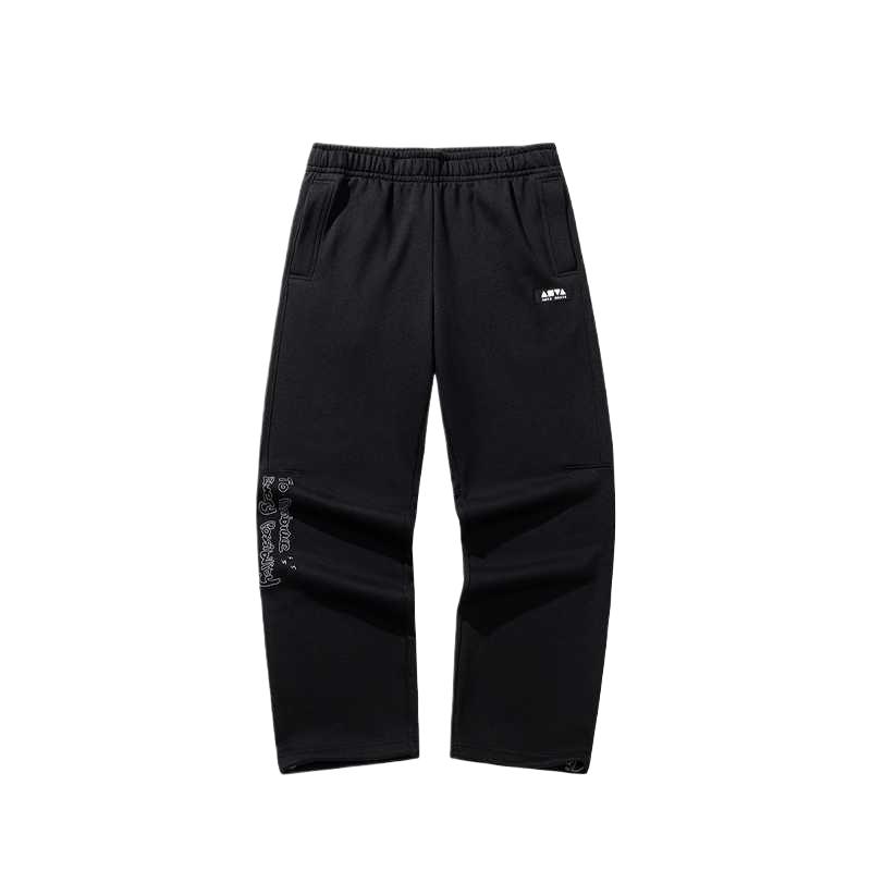 Anta Life Series Ss26 Скейт Свободные Со средней посадкой Однотонные На шнуровке Вязаные Спортивные штаны Мужские низ 152618304-2 M