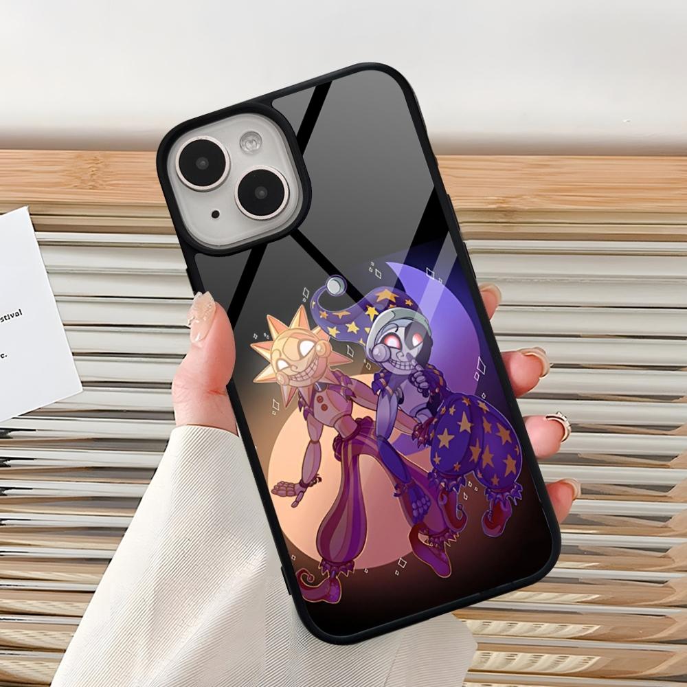 

FNAF Sundrop Phone Case For Iphone 16 Pro 15 Pro Max 14 12 11 13 Mini 8 7 Plus X Xs XR PC+TPU Design Cover iPhoneXS Max