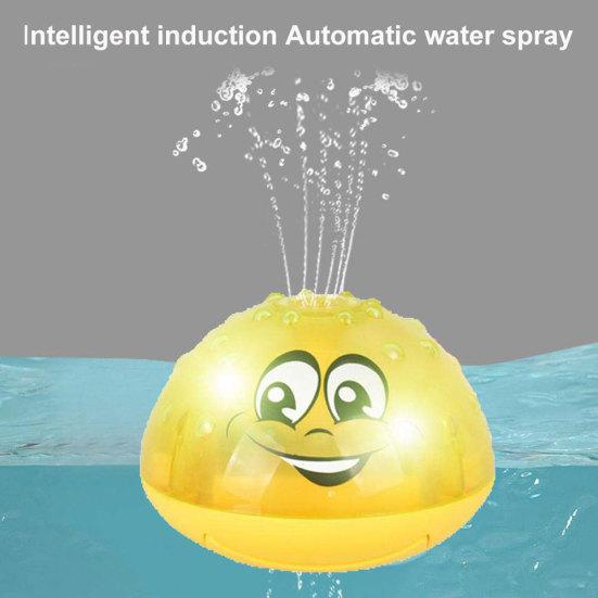 Cartoon Light Music Electric Induction Sprinkler Ball Kids Baby Bath Pool Toy