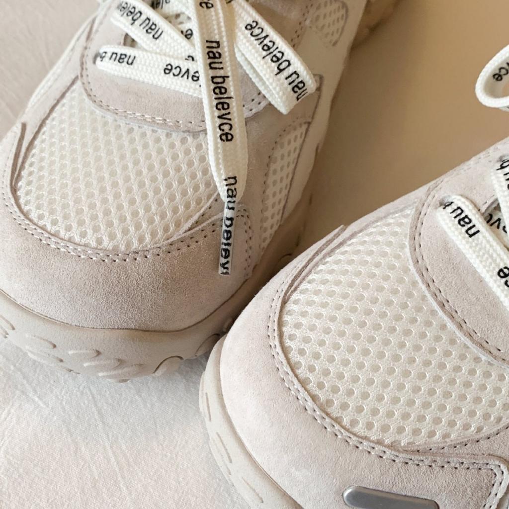 Korean version of heightening German training shoes 2025 autumn new mesh lightweight summer shoes sports shoes women's casual Forrest Gump shoes