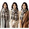 Windproof Cashmere Scarf Soft Shawl Wrap Universal Plaid Scarf  Winter