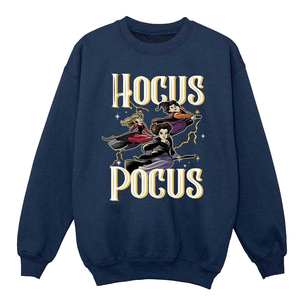 Hocus Pocus Girls Flying Sweatshirt