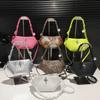Large Capacity Shoulder Bag for Women Fashion Solid PU Bag Delicate Handle
