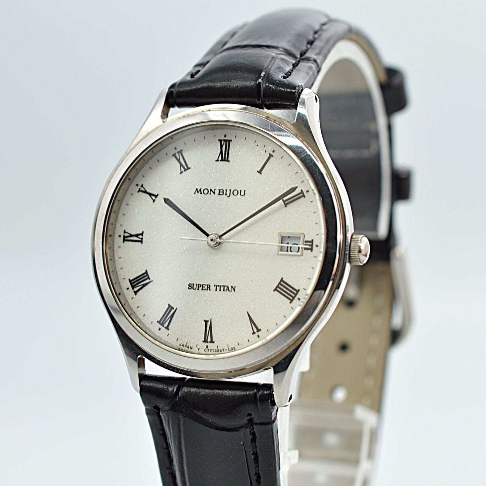 Used ORIENT C77328-70 CS MONBIJOU Quartz GP Watch Men s Operating Item