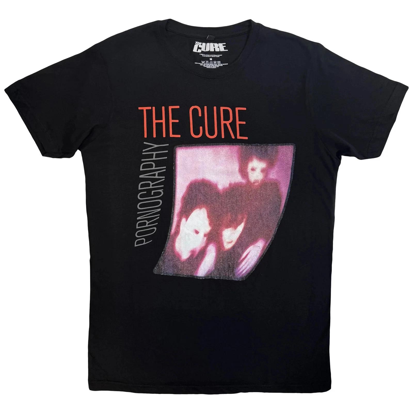 The Cure Carbon T-Shirt: Pornography Photo Warped (Black) OFFICIAL NEW L