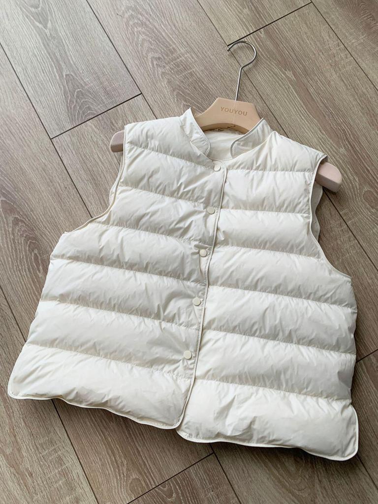 Women's 95% White Duck Down Lightweight Vest - 2025 Autumn/Winter Casual Wear