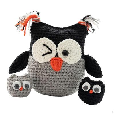 Crochet Craft Set Sewing DIY Owl Doll for Perfect Gift Adults