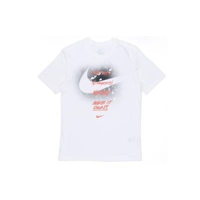 Graphic Print Sports Short Sleeve T-Shirt Men Tops White DJ5218-100