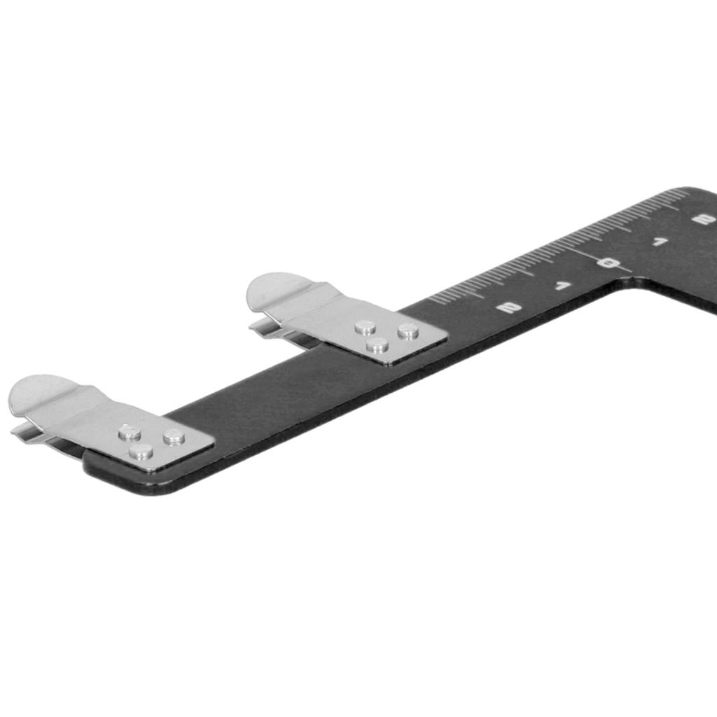 Adjustment Bow L Shape Chord Distance Ruler Aluminum Alloy Measuring Tool