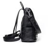 Genuine Leather Women's Bag Personality Riveted Cowhide Bag Fashion Everything Backpack Large Capacity Backpack