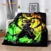 Cartoon Kingdom Hearts Spiele 3D Weiche Flanelldecke für Betten Schlafzimmer Sofa Picknick, Überwurfdecke zum Zudecken im Freien Freizeit Geschenk
