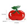 Cute cherry-shaped women's fashionable and unique mini chain handbag, crossbody/shoulder bag, suitable for commuting and dates.