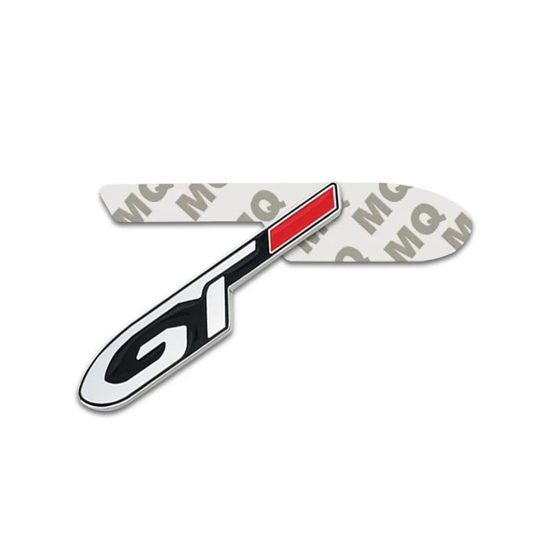Metal Decal For c444 106 107 108 206 207 208 2008 3008 306 308 307 508 407 Car Rear Trunk Body Black GT Emblem Badge Sticker 444c