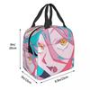 Power Anime Chainsaw Man Insulated Lunch Bag for Women Children Leakproof Food Boxes Thermal Lunch Box Tote