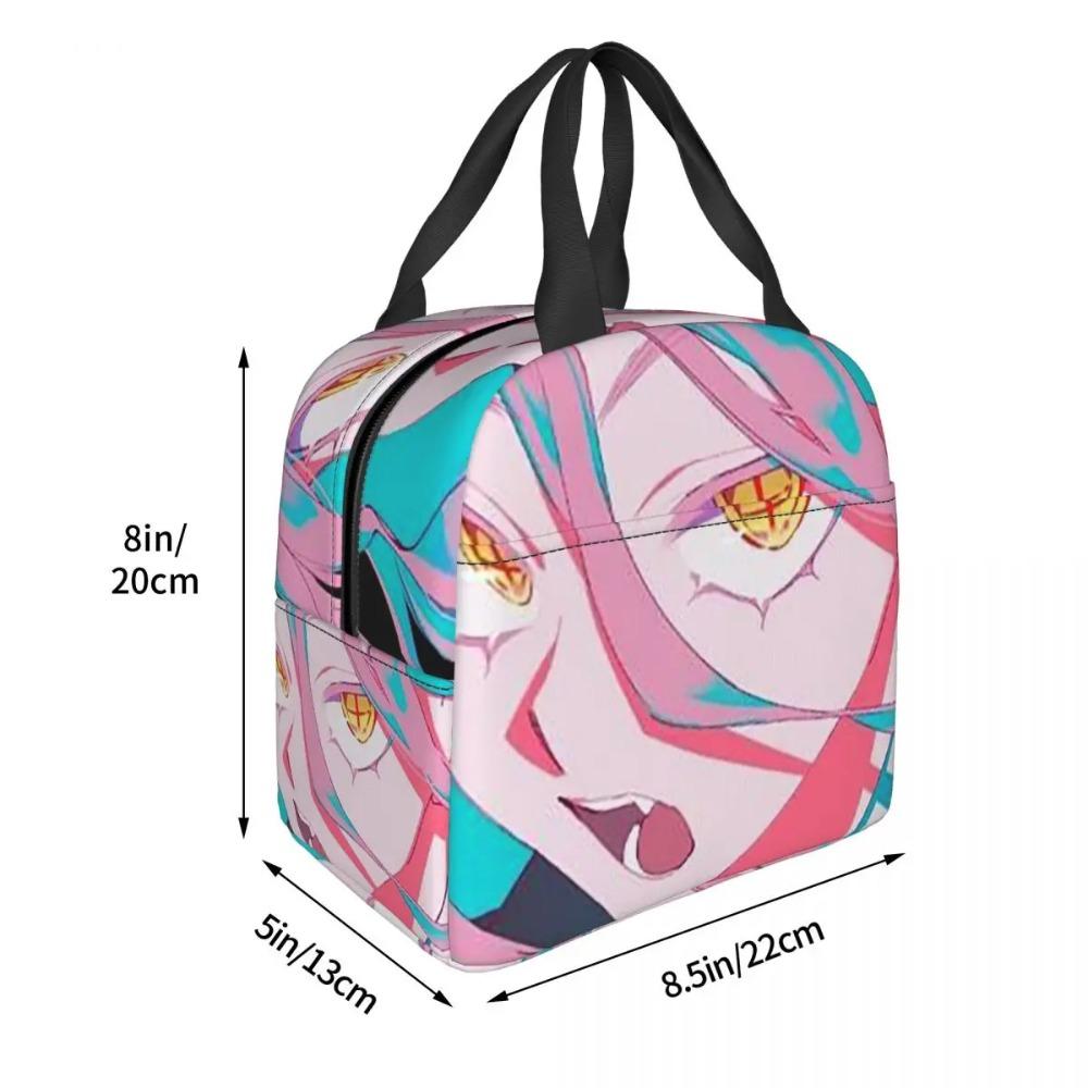 Power Anime Chainsaw Man Insulated Lunch Bag for Women Children Leakproof Food Boxes Thermal Lunch Box Tote