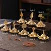 Arabic Incense Burner Candlestick Holder Ornament Metal Censer Cone for Yoga