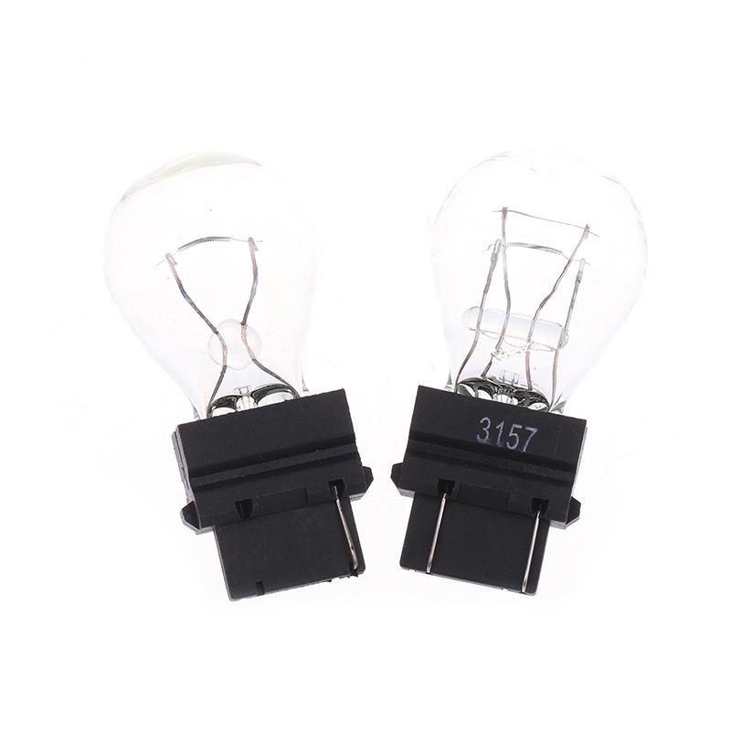 2Pcs 3156/3157 12V 21/5W Led Bulbs Clear Shell Tail Signal Light Bulbs Replacement Car Tail Brake Light Backup Reverse Lamp