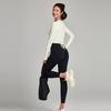 Nude Feel Casual Lace-up Waist-Controlled Skinny Exercise Top Round Neck T-Shirt Professional Running Fitness Clothes Long Sleeve Yoga Wear
