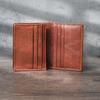 2024 Genuine Leather Card Hoider  Retro Handmade Men's and Women's Small Wallet First Layer Cowhide Business Card Holder Portable ID Bag