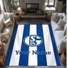 Tappeto in Velluto di Cristallo Stampato Schalke 04 FC Tappeto Antiscivolo in Velluto di Cristallo Per Divano Camera da Letto Decorazione Interna per la Casa