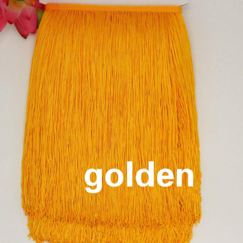 10 Yardů Dlouhá Krajková Třásně 30cm Polyesterová Krajková Ozdobná Stuha K Šití Latinské Šaty Kostým na Pódium Závěs DIY Doplňky