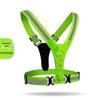 V-shaped 4cm LED Glowing Reflective Elastic Band Sports Vest