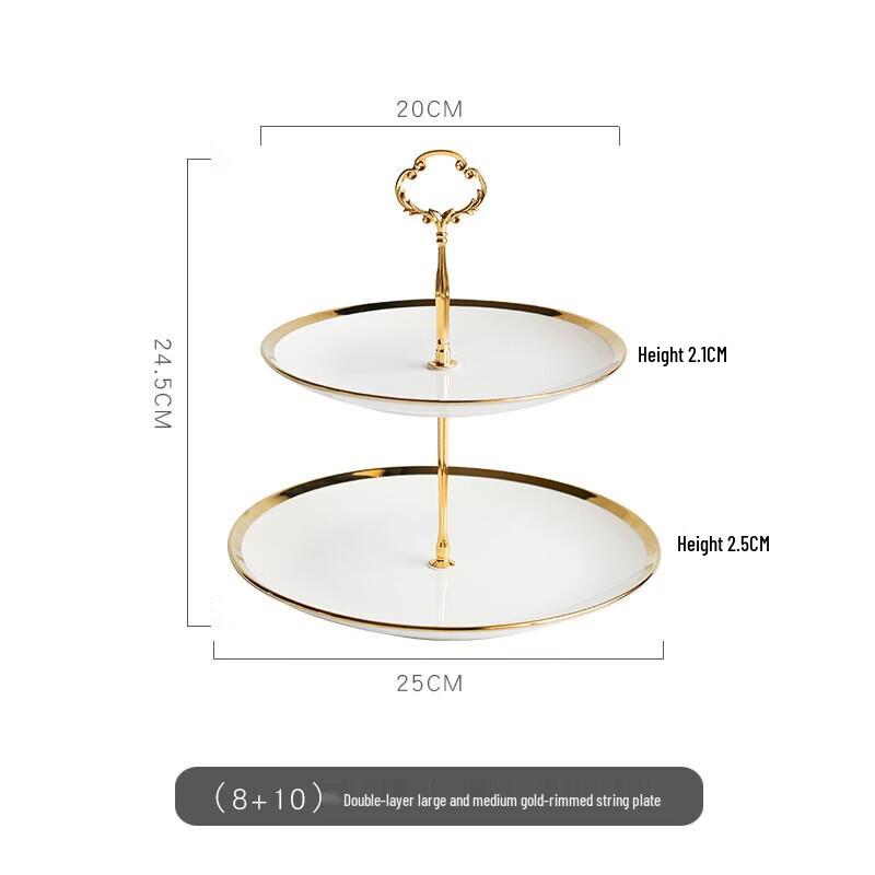 Ceramic Multi-Tier Fruit & Cake Stand