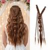 Estensioni per Capelli Clip-in Stile Bohemien 24 Pollici Trama a Mano Parrucca Accessori per Capelli
