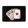 97Th 97 Year Old Card Playing Full Deck Non-slip Doormat Floor Mat Mat Carpet Rug for Kitchen Entrance Home Balcony Footpad Mats