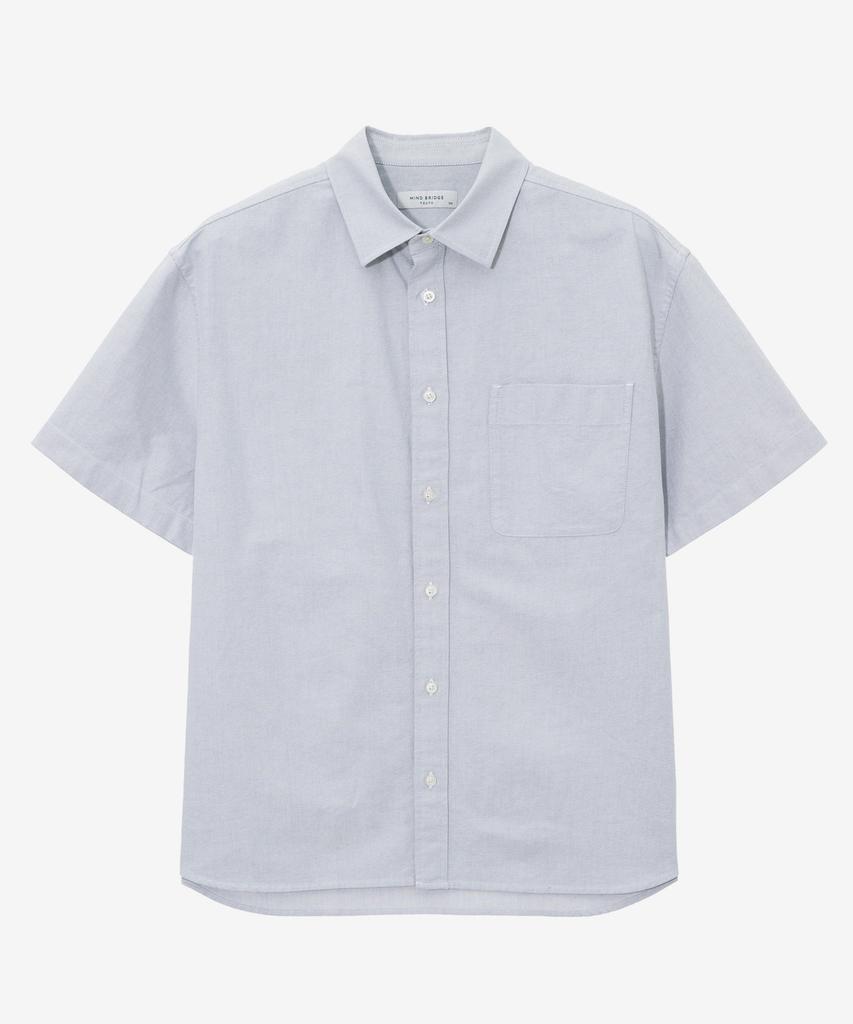 MINDBRIDGE [All Day] Oxford Oversized Short Sleeve Shirt - 5 Colors