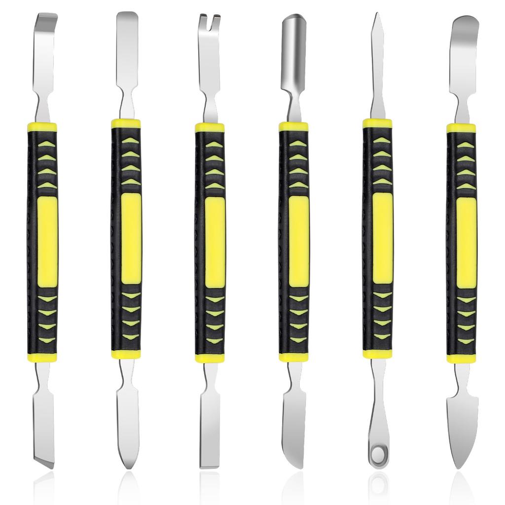 Hardened claw nail double headed pry bar 6-in-1 disassembly battery screen frame flat pry bar injection molding repair tool