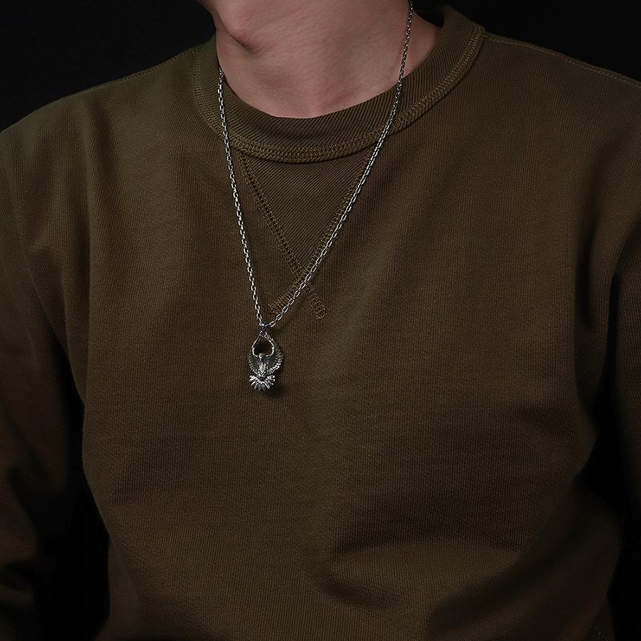 Blendoff Downhill Eagle Necklace [925 Silver]