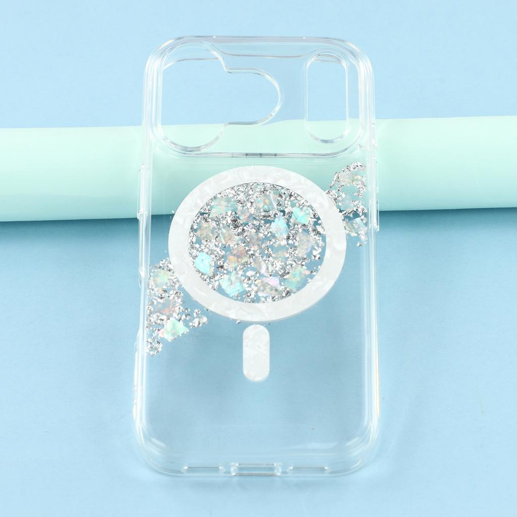 JAUCASE For iPhone 17 Pro Magnetic Case Shell Epoxy Design TPU+PC Phone Back Cover