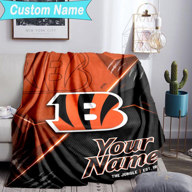 Custom Name Blanket Cincinnati Browns Legacy Blanket Bedding Blanket for Travel, Camping, Living Rooms, Offices, Sofas, Fan Christmas gift