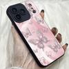M379 Pink Butterfly Flower Cute Angel Eyes Soft Phone Case for iPhone Samsung Galaxy Xiaomi Rdemi Huawei Honor Infinix Realme OPPO Vivo All Model Case