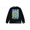 3. Cross-border Stuart long-sleeved printed t-shirt American trendy cylindrical cloth casual loose men and women the same style