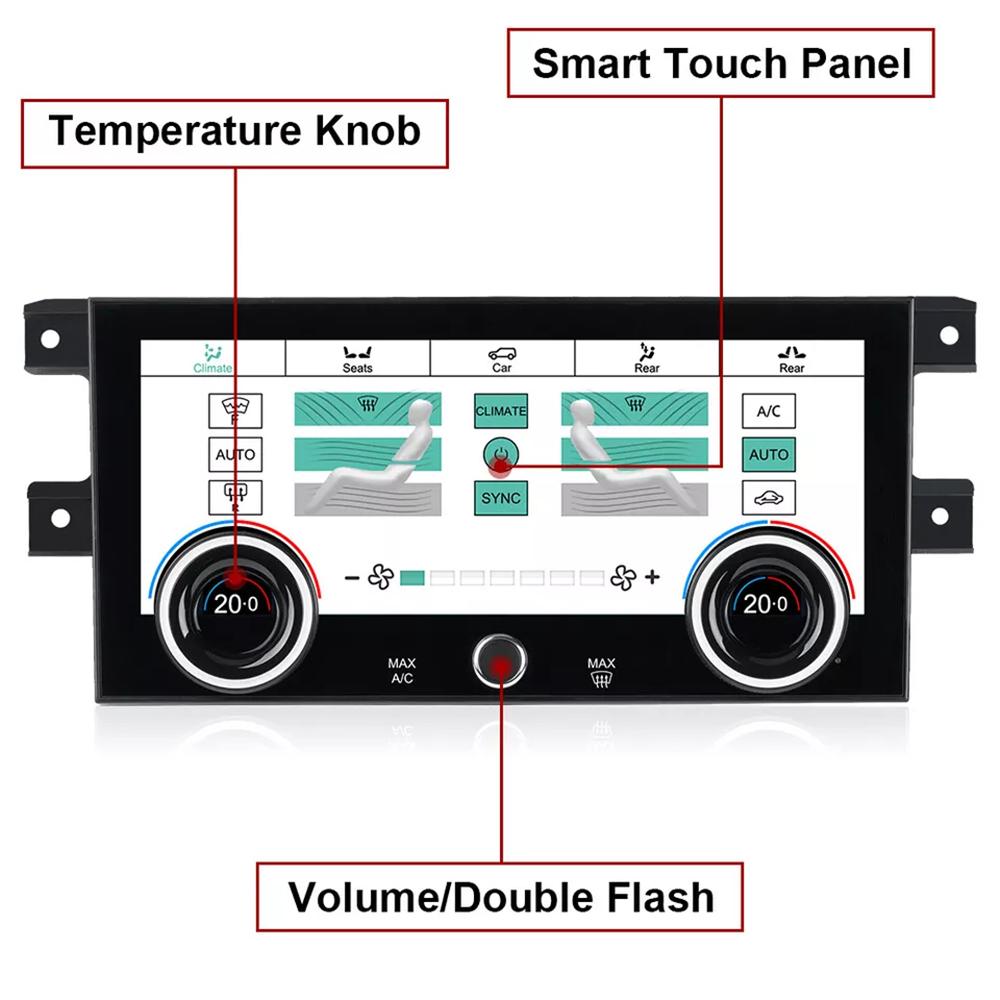 Car A/C Control Intelligent LCD Touch Screen For Land Rover Discovery 5 2017-20