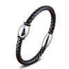 Splétaný kožený náramek z nerezové oceli Pánský a dámský univerzální náramek Náramek z pleteného provazu Trend Single Product