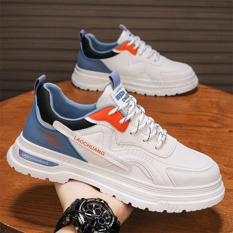 Fashion Men's Fashion Trend Versatile Low Top Casual Thick Soled Shoes 2025 Autumn New Comfortable Non Slip Niche Design Chunky sneakers
