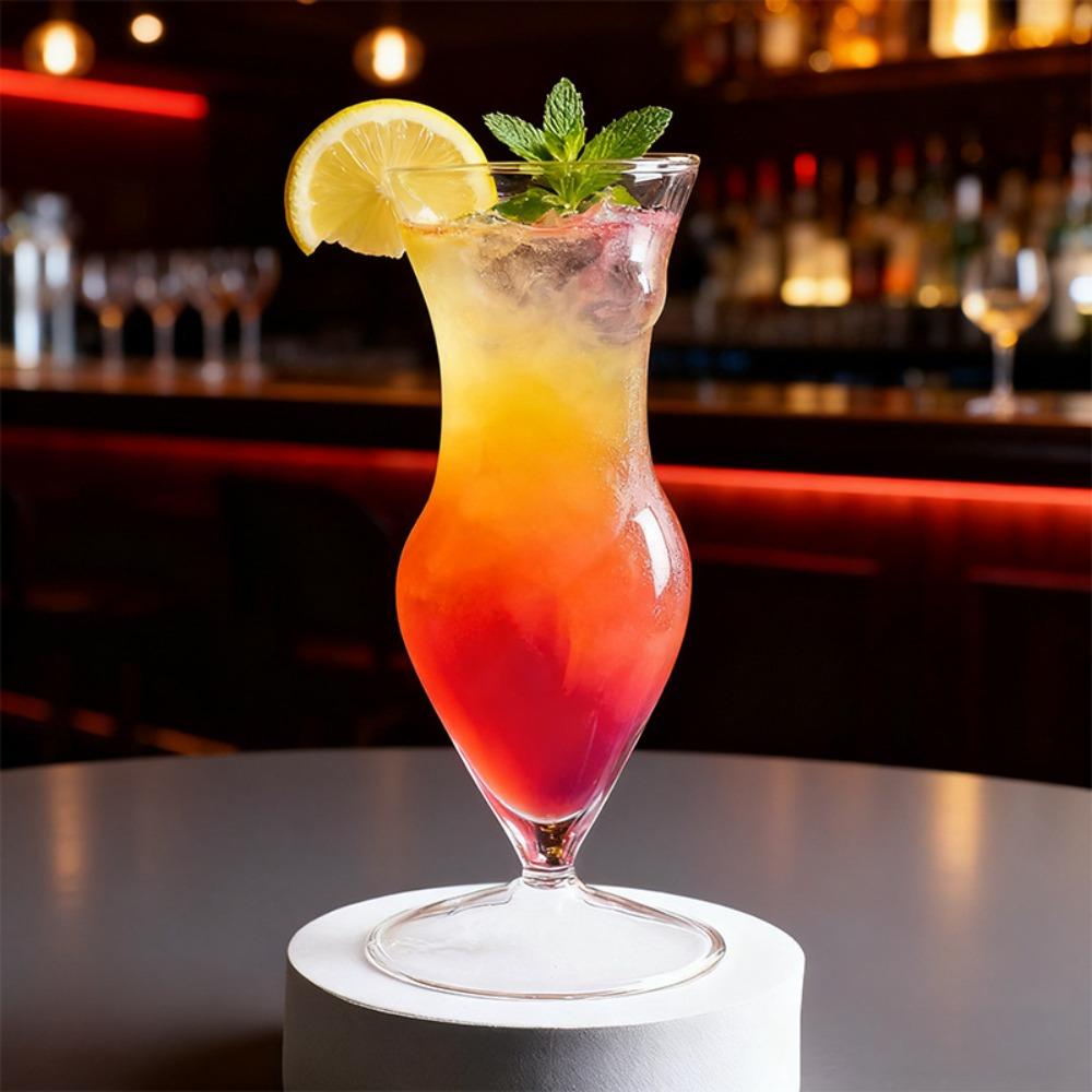 Bicchiere da Cocktail Corpo Femminile Visibile Bicchiere da Whisky Trasparente Tazza Alta Elegante Pub