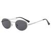 Oval Sunglasses Women Retro Metal Small Frame Sunglasses Men Luxury Popular Ins Sun Visor Driving And Fishing Sunglasses UV400
