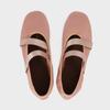 Fashion Pink Silk Flat Ballet Shoes Women Fashion Round Toe Shallow Design Brand Flat Sandals Comfort Elegant 42 Large Size Casual Shoes