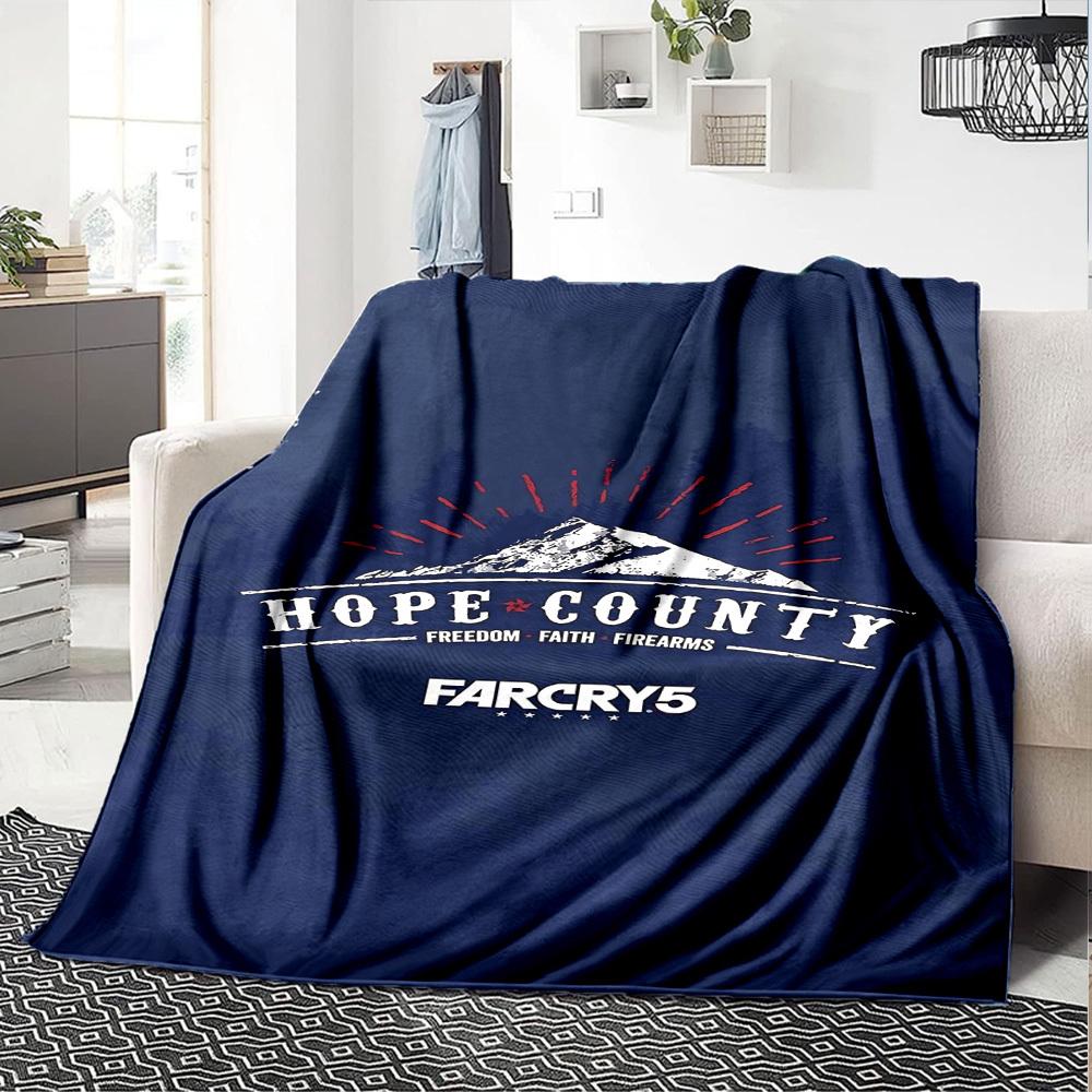 1pc Hope County Soft Flannel All Season Throw for Home, Office, Outdoor UseDurable Comfort Soft Warm Throw for Home