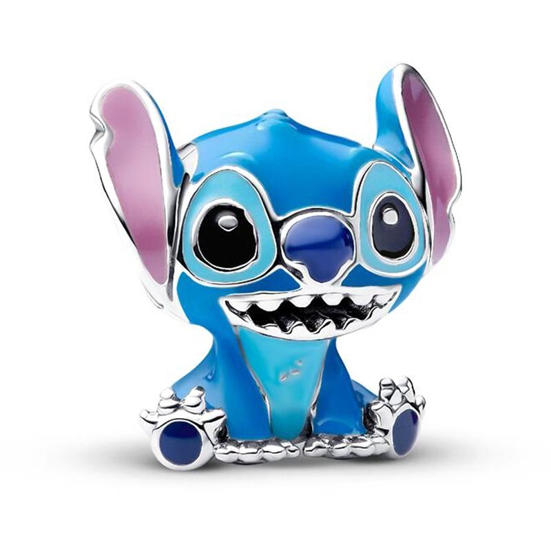 European Style Stitch Charm Beads for Jewelry Making, Pandora Compatible Alloy Enamel Stitch Dangle Charms, DIY Bracelet Necklace Accessories
