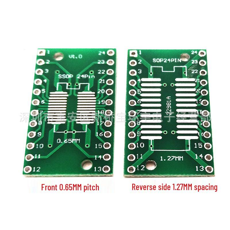 SOP/SSOP/TSSOP Test Adapter Board: 8, 14, 16, 20, 24, 28, 56-Pin PCB