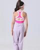 Quick-Dry Girls' Summer Yoga Vest with Chest Pads - High-Elastic and Skin-Friendly Fitness Top
