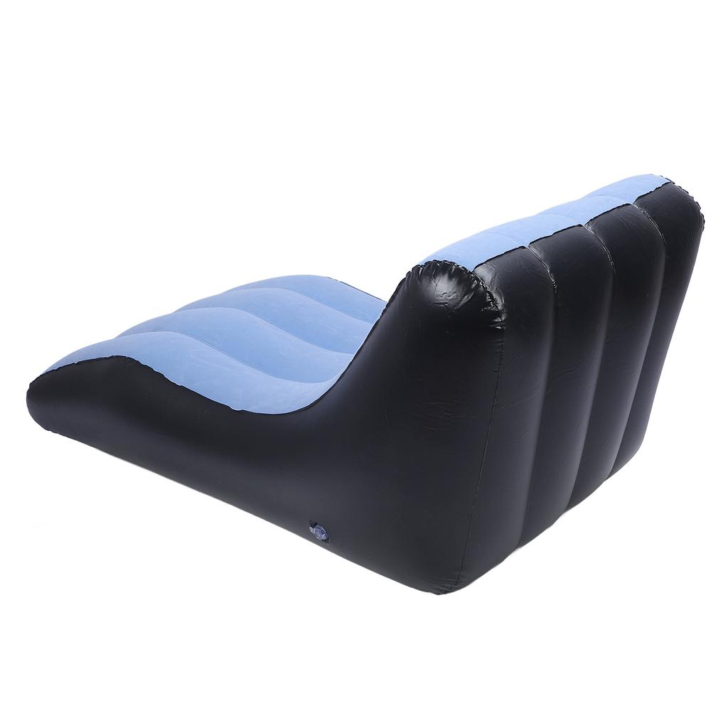 Inflatable Sofa Chair PVC Flocked Inflatable Chair Blow Up Couch for Living Rooms Camping Trips Travel